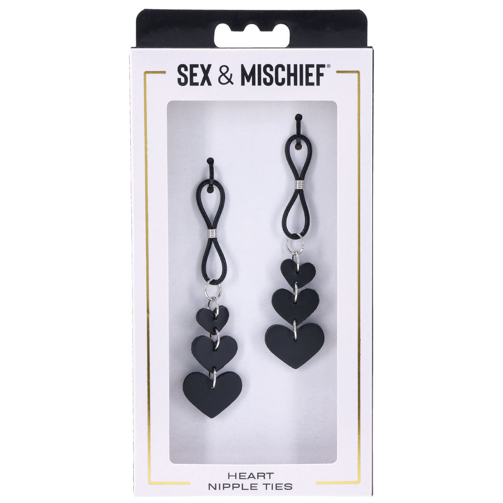 Heart-Shaped Nipple Ties for BDSM Bondage – Nipple Restraint Accessory