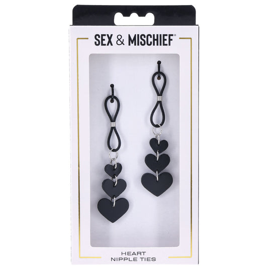 Heart-Shaped Nipple Ties for BDSM Bondage – Nipple Restraint Accessory