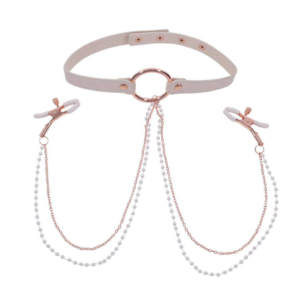 Peaches 'N CreaMe Collar With Nipple Clamps