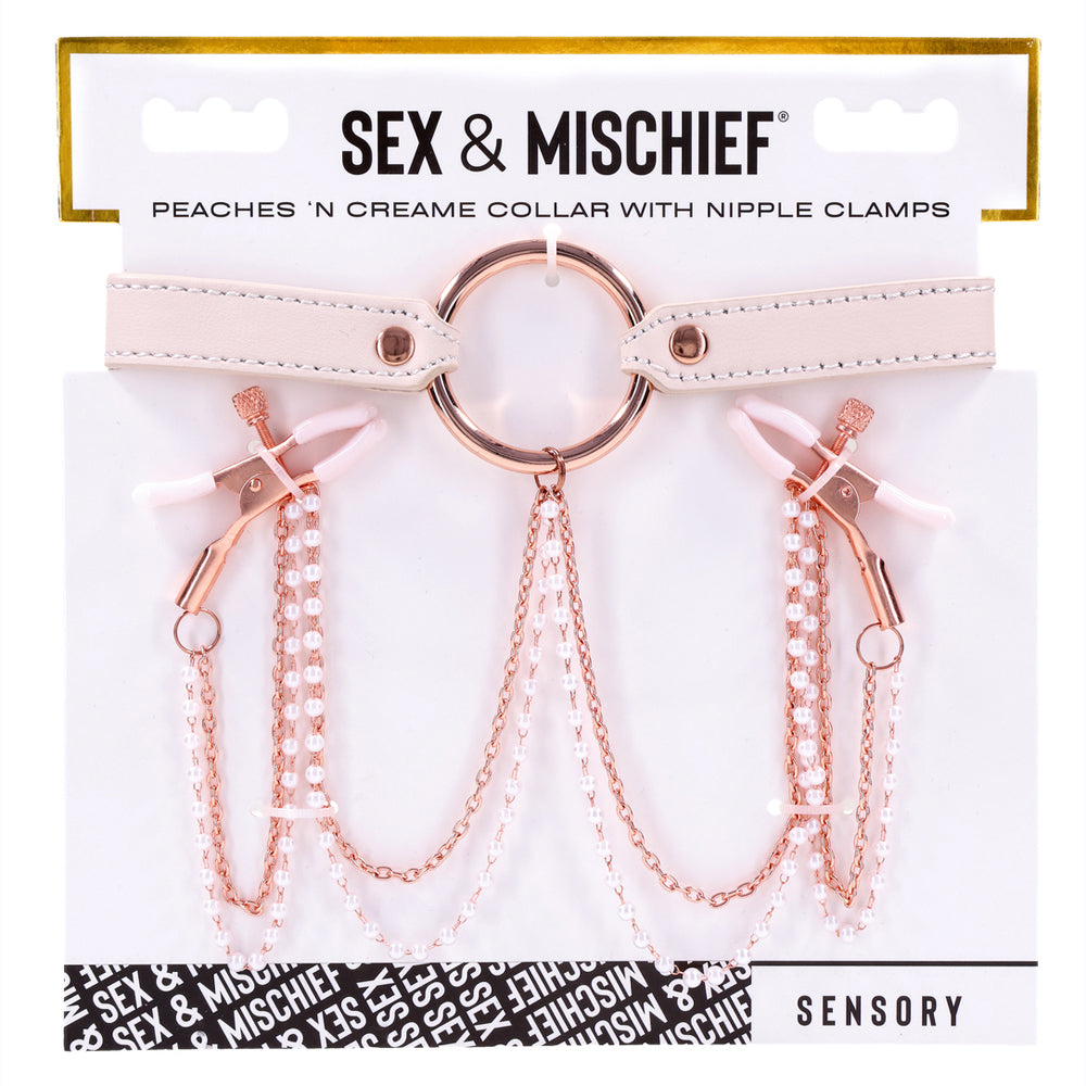 Peaches 'N CreaMe Collar With Nipple Clamps