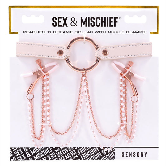 Peaches 'N CreaMe Collar With Nipple Clamps