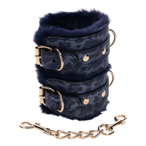 Cougar Fur Handcuffs – Soft Faux Fur BDSM Restraints for Comfortable Bondage Play
