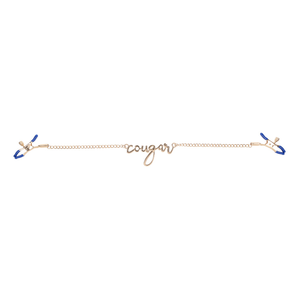 Cougar Nipple Clamps – Adjustable Stainless Steel BDSM Nipple Clips