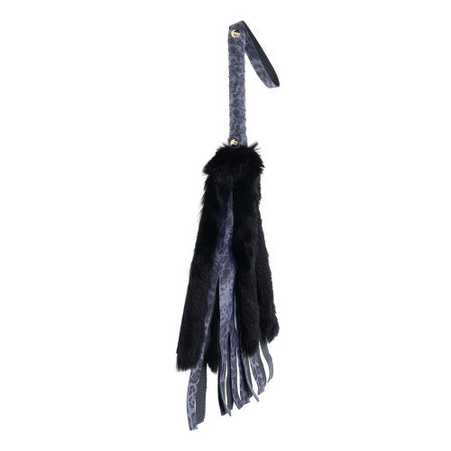Cougar Faux Fur Flogger – Soft Faux Fur BDSM Flogger for Sensory Impact Play