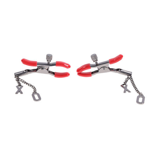 Ex's & Oh's Nipple Clamps – Adjustable BDSM Clamps for Sensual Nipple Play