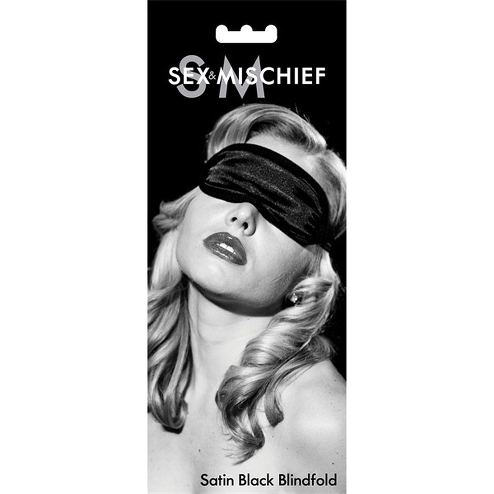 S&M Satin Blindfold Hot Pink