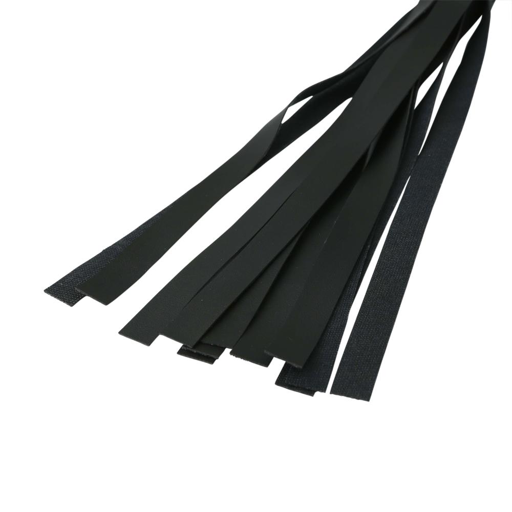 Sex & Mischief Black Faux Leather Flogger