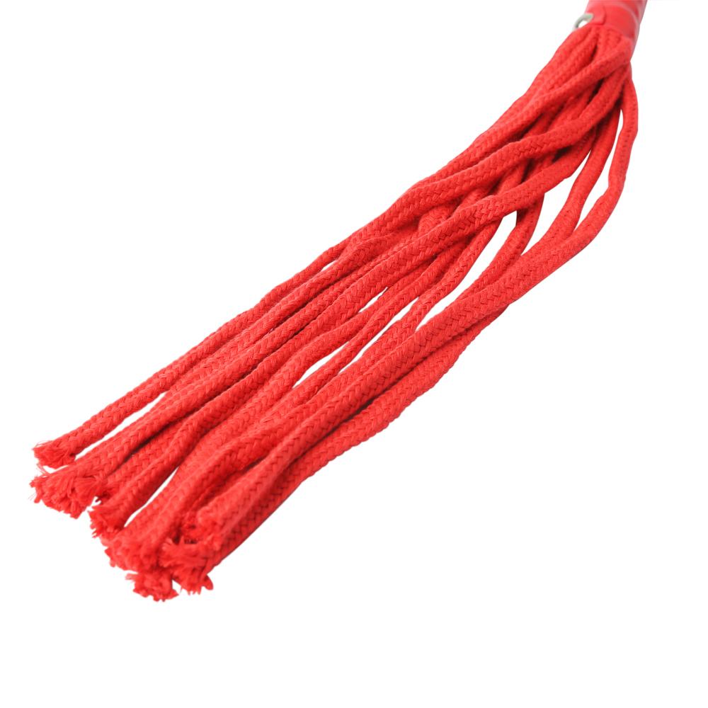 Sex & Mischief Red Rope Flogger