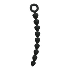 Silicone Anal Beads – Black – S&M