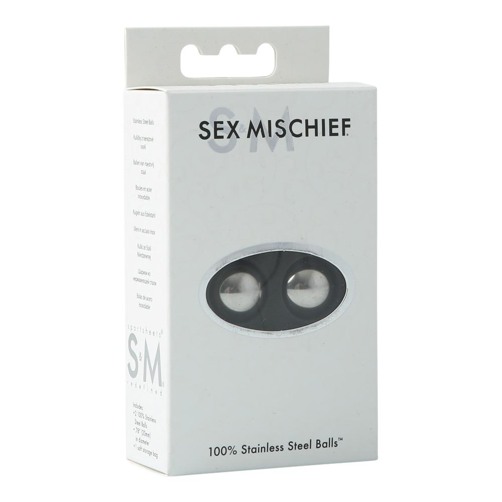 S&M Steel Balls – Stainless Steel BDSM Toy for Bondage and Sensation Play