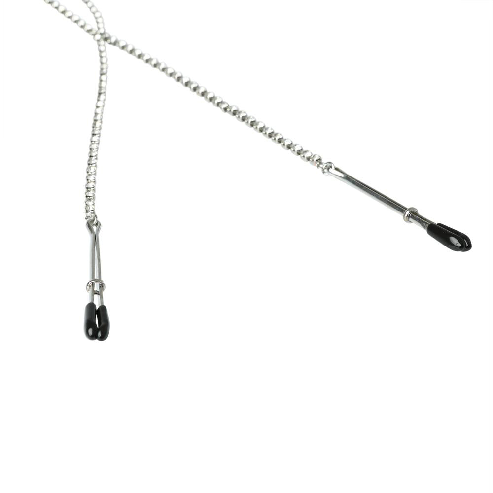 Midnight Teardrop Nipple Clips - Teardrop-Shaped Nipple Clips for BDSM and Sensual Play