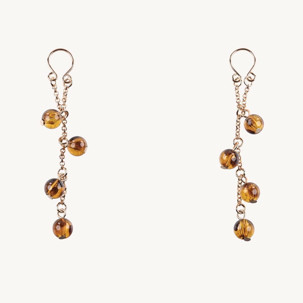 Amber Nipple Ring Jewelry for Piercings