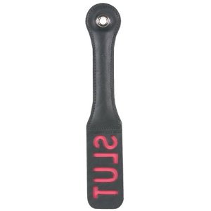 "12-Inch Leather Paddle for Adult Play - Durable Bondage Accessory"