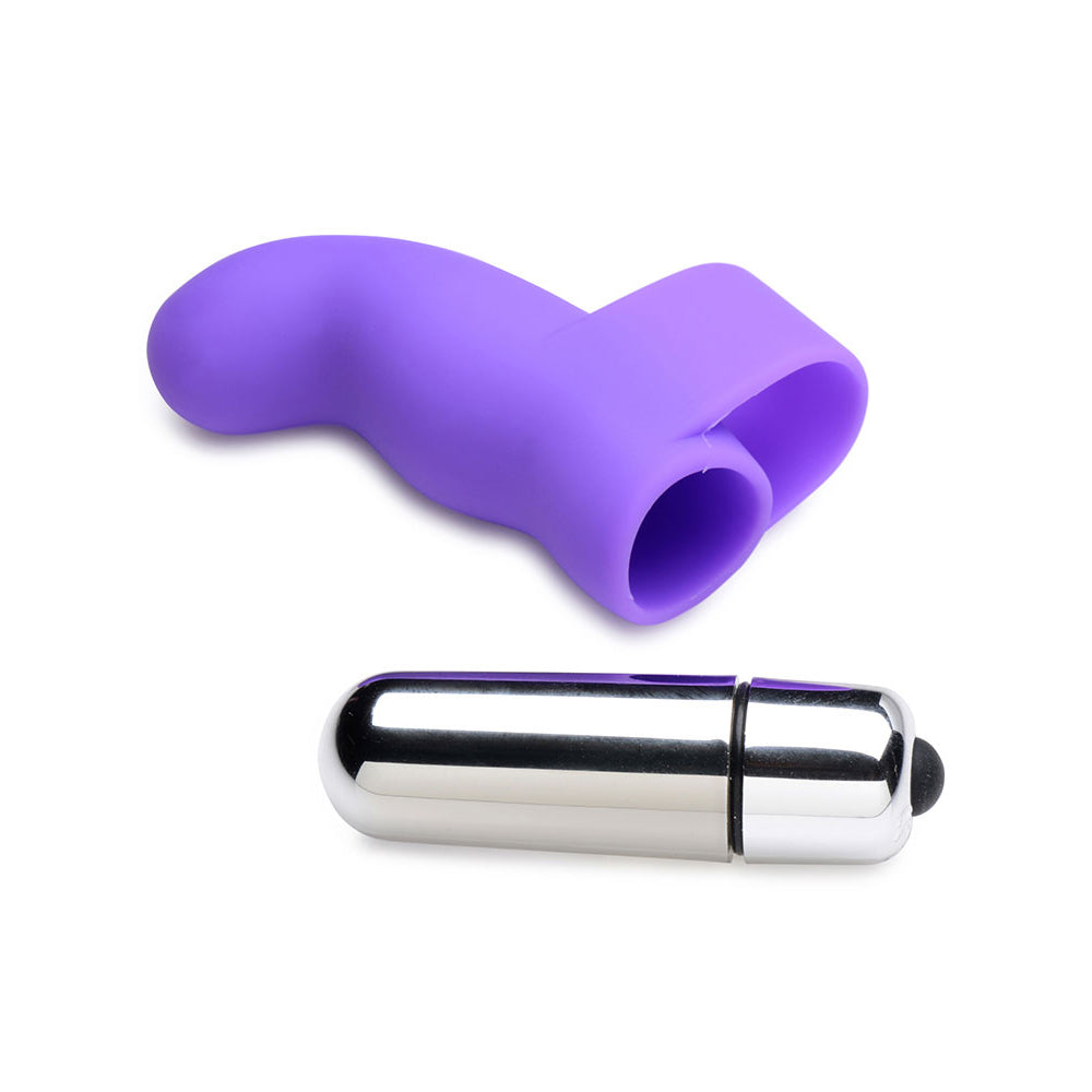 G-Thrill Silicone One Touch G Spot Finger Vibe Violet