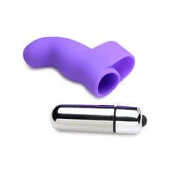 G-Thrill Silicone One Touch G Spot Finger Vibe Violet