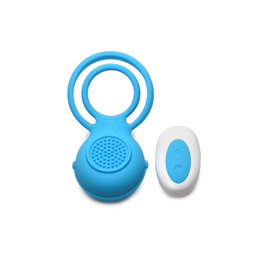 Gossip Love Loops 10x Silicone Cock Ring with Remote Control – Azure