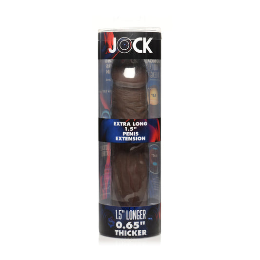 Jock Extra Long 1.5" Penis Extension Sleeve Dark