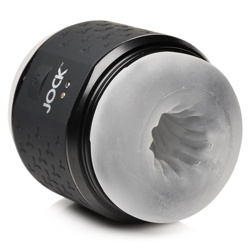 Jock Vibrating Double Stroker for Men β Dual-Channel Male Masturbator with Built-In Vibration