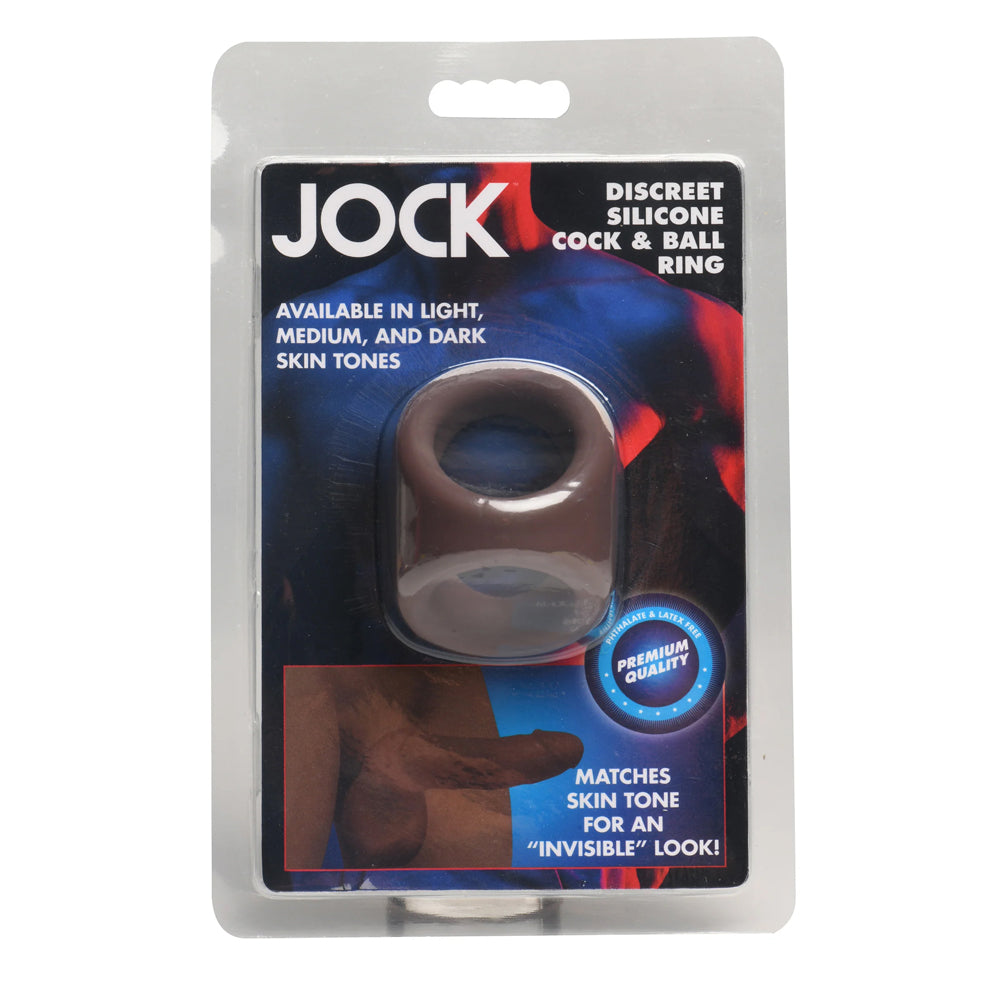Jock Silicone Cock & Ball Ring Dark