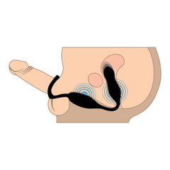 Jock Hyper Thrusting & Vibrating Anal Plug with C-Ring – Powerful Male Stimulation Toy