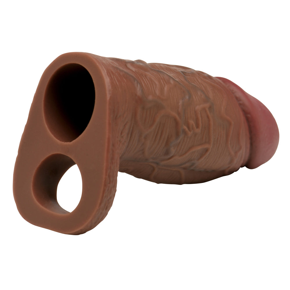 Jock Enhancers Silicone Penis Extension Sleeve Dark