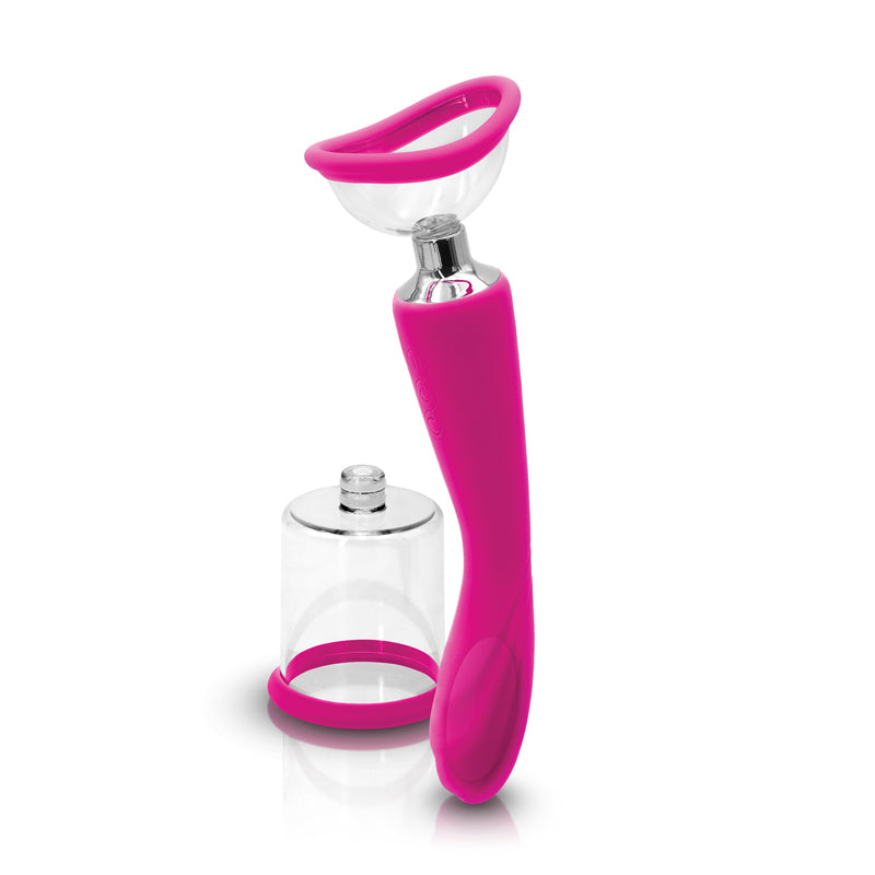 Inya Pump and Vibe Pink – 2-in-1 Vibrator and Pump Sex Toy