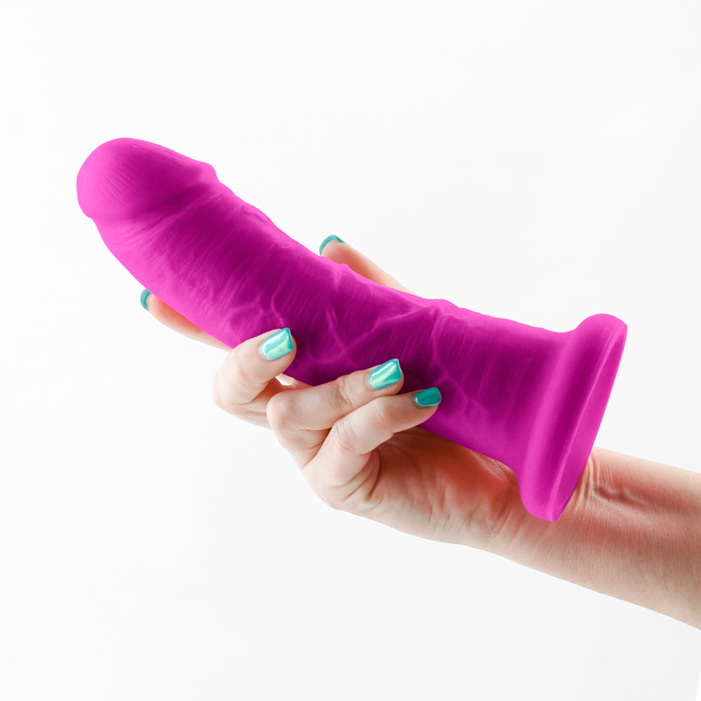 Colours Dual Density 7" Girth Dildo Purple