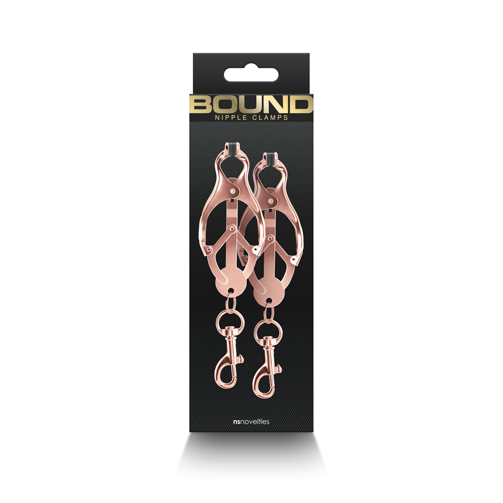 Nipple Clamps Bound C3 – Rose Gold Adjustable BDSM Nipple Clips