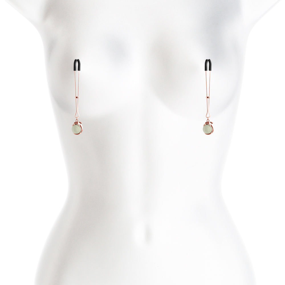 Bound Nipple Clamps G1 Rose Gold – Adjustable BDSM Nipple Clips