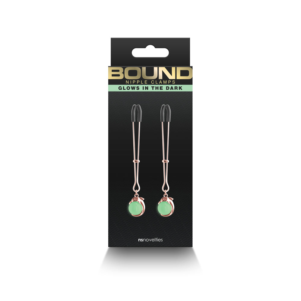 Bound Nipple Clamps G1 Rose Gold – Adjustable BDSM Nipple Clips