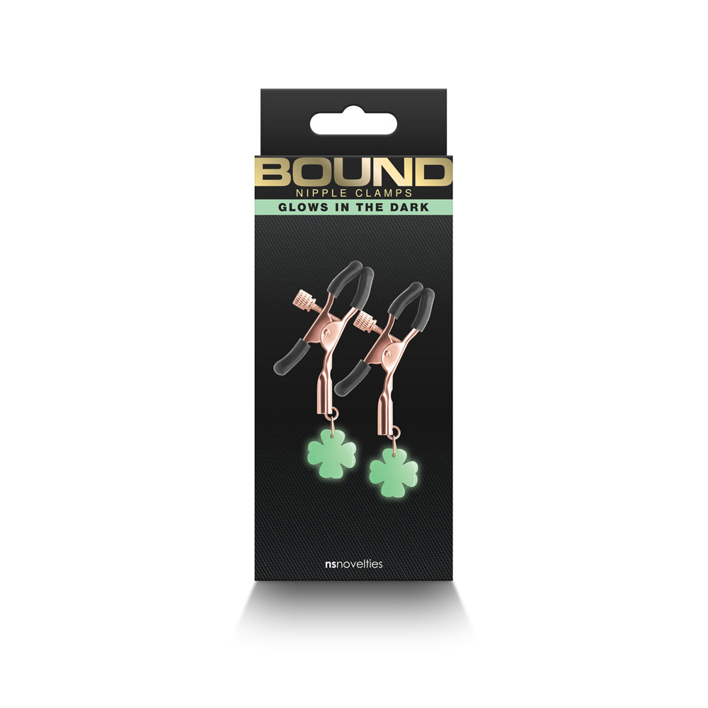 Bound Nipple Clamps - Rose Gold, Model G4