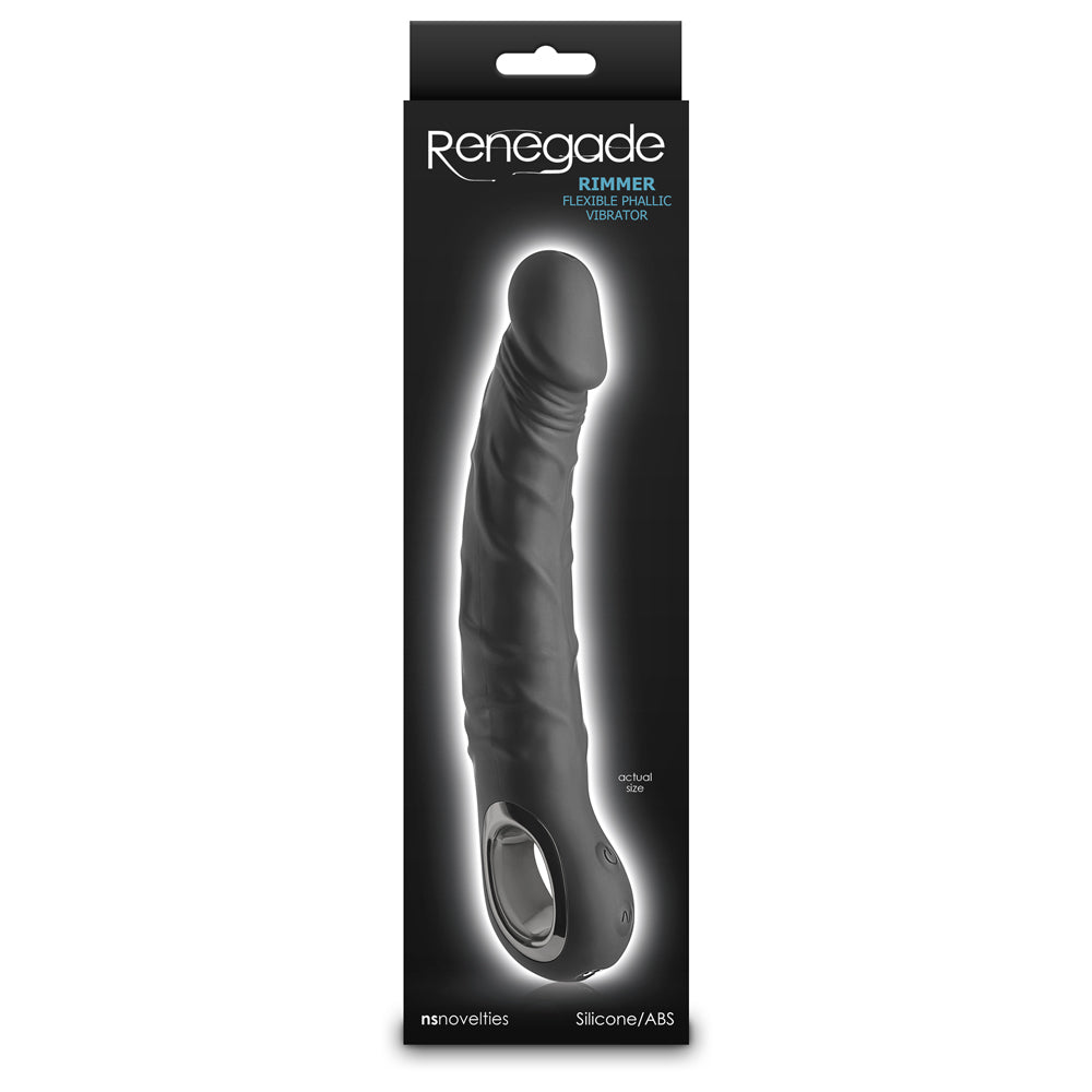 Renegade Rimmer Black – Rotating Vibrating Anal Plug for Prostate Stimulation
