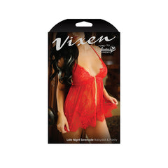 Late Night Serenade Babydoll & Panty Set – One Size Women’s Lingerie