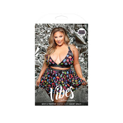 Why U Trippin' Skater Skirt - Queen-Size Women's Skirt