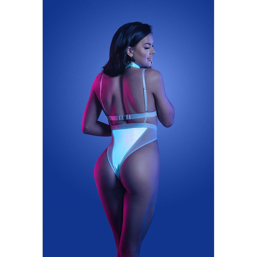 Prismatic Bodysuit - Size M/L - Stretchy Shimmer Prism Look