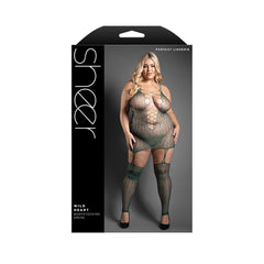 Wild Heart Bodystocking Dress - Queen Size One-Piece Lingerie