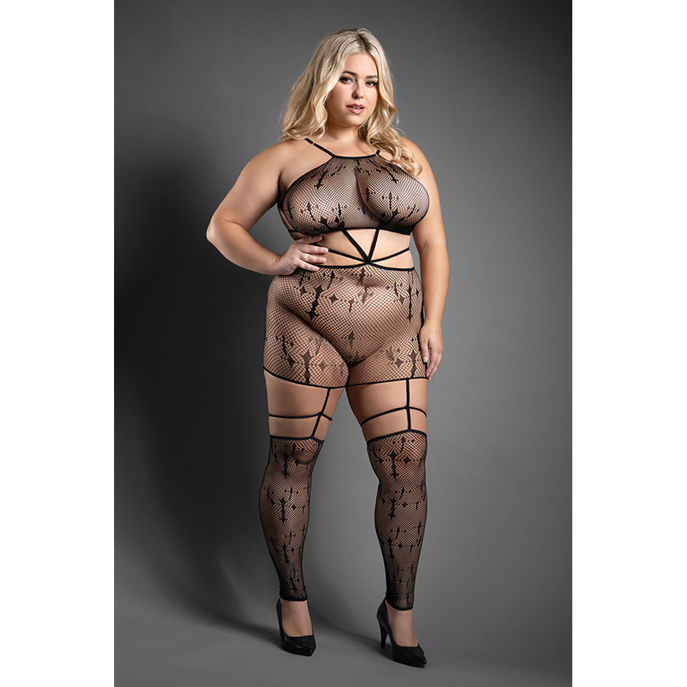 Unholy Bodystocking Dress - Queen Size Sexy Lingerie One-Piece