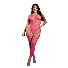 Next To You Crotchless Teddy Bodystocking – Queen Size Lingerie