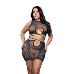 Tie-Back Top and Skirt Set - Queen Size - At Last