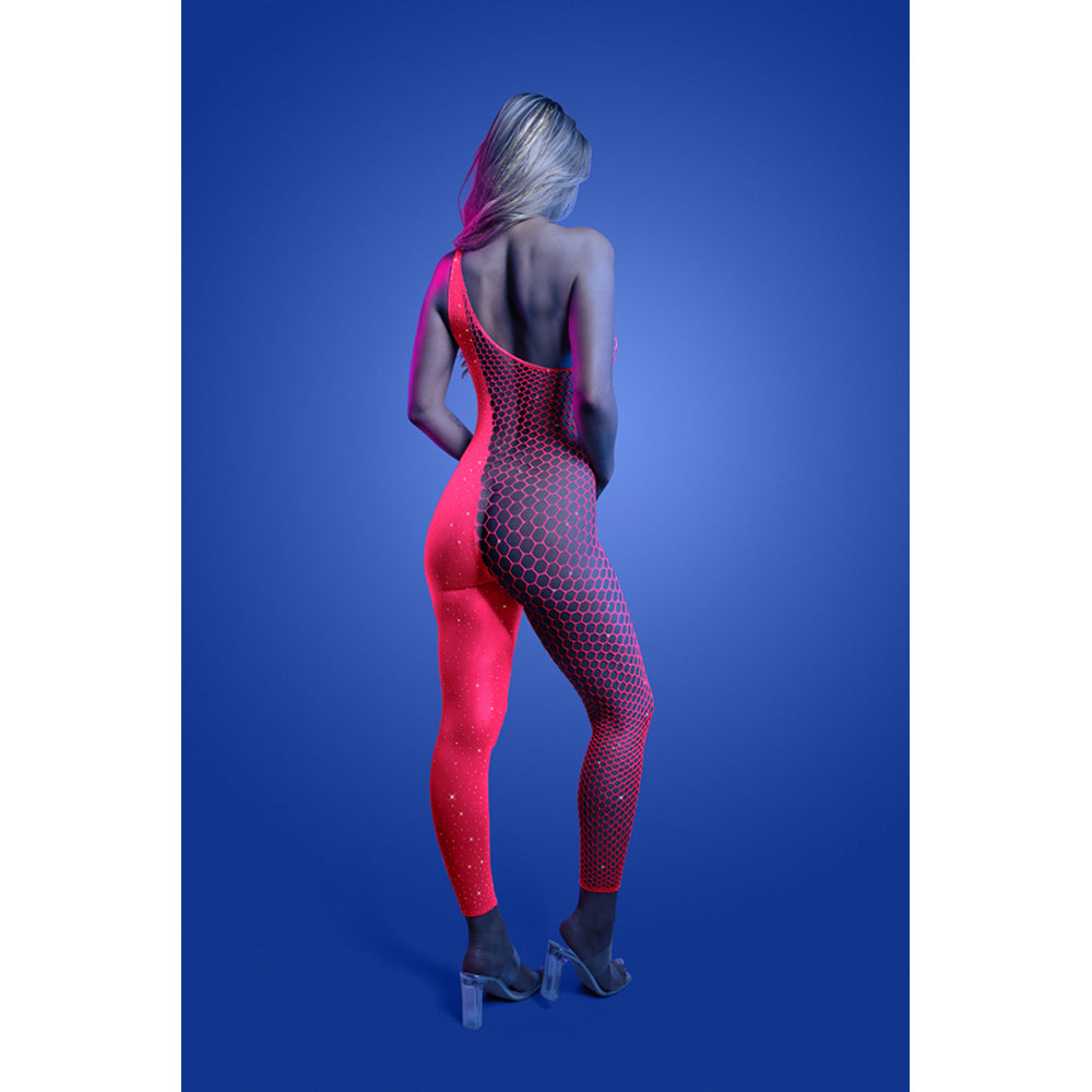 Hyperdrive Rhinestone Bodystocking One Size