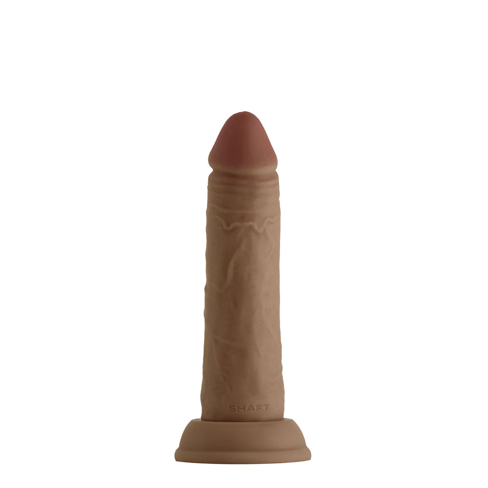 Model J Shaft 6.5'' Liquid Silicone Dong Oak