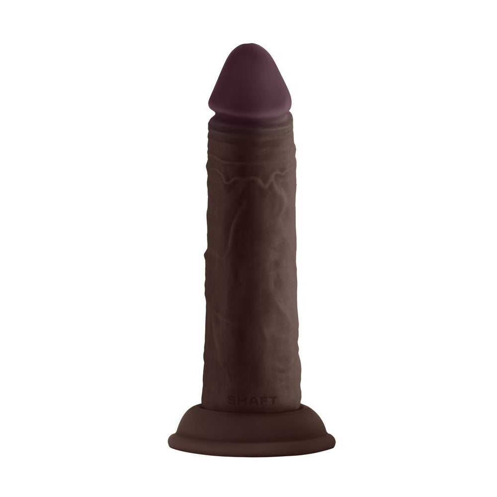 Model J 5.5" Liquid Silicone Dong Mahogany