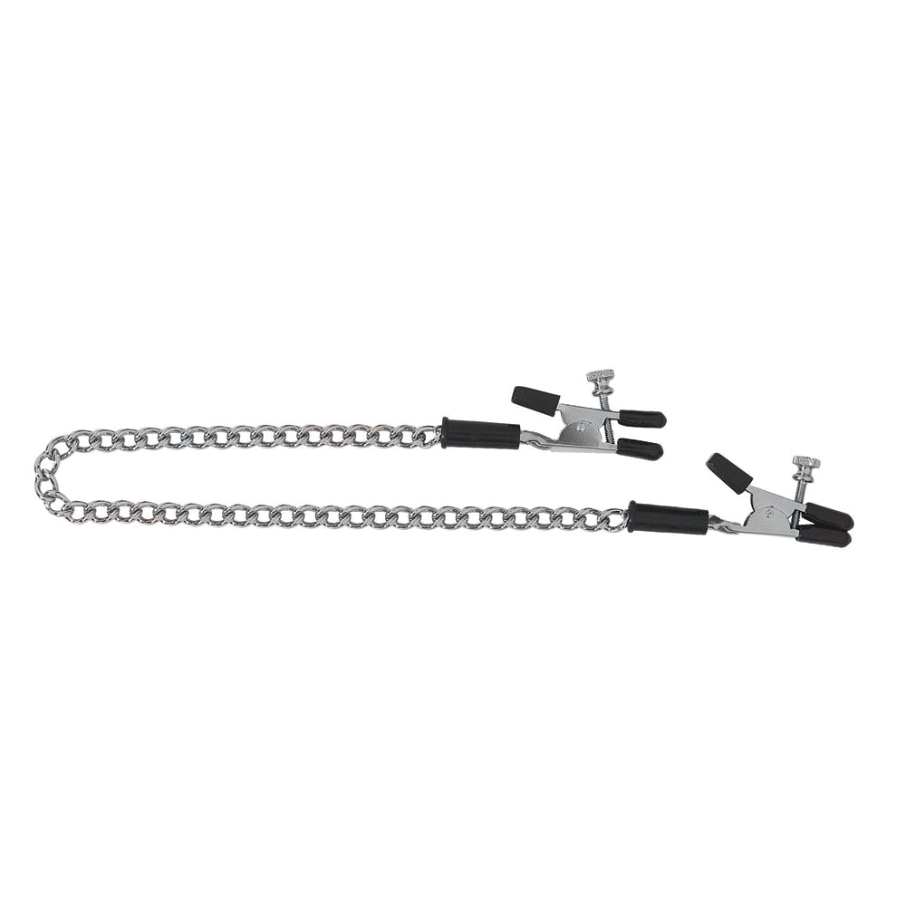Alligator Clamp W/ Link Chain Adj Silver