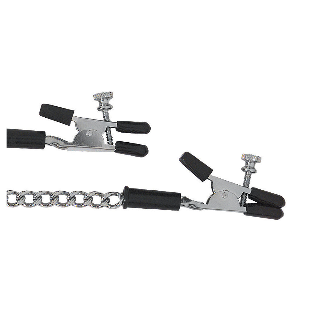 Alligator Clamp W/ Link Chain Adj Silver