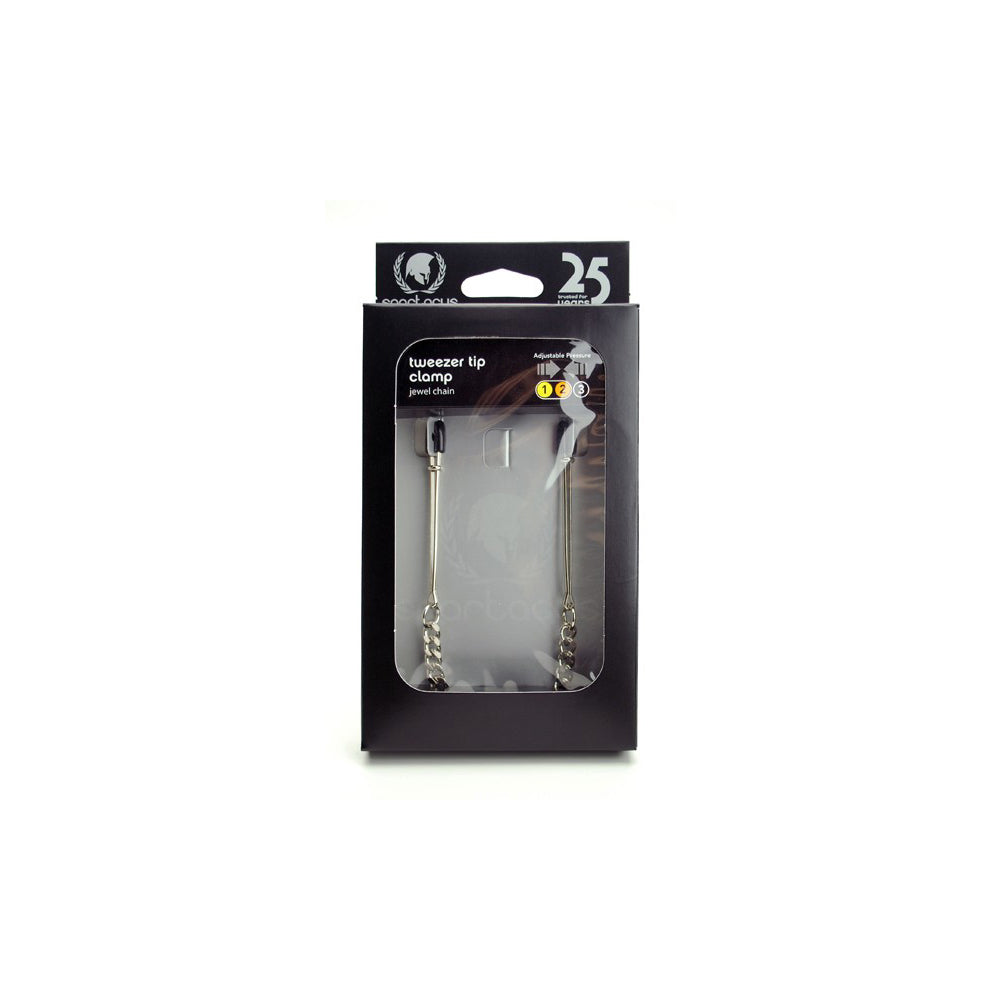 Tweezer Clamp & Jewel Chain - Adj.