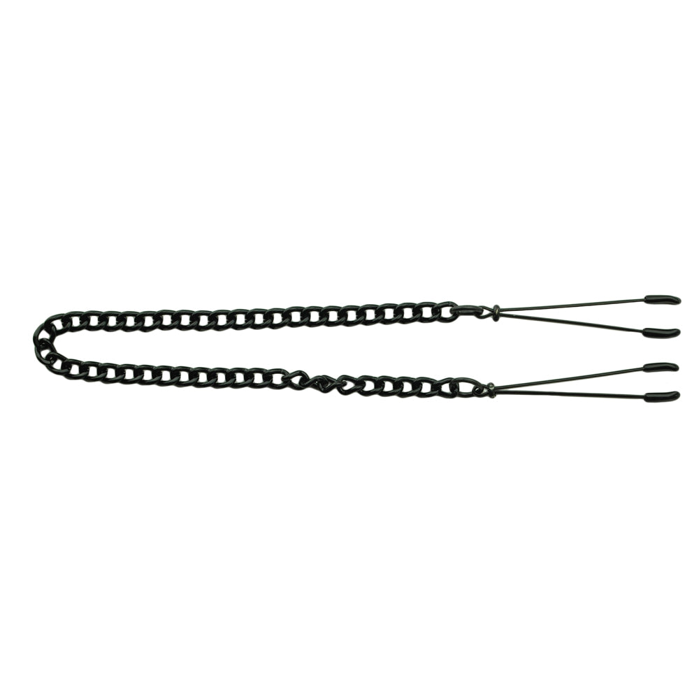 Black Tweezer Clamp W/ Link Chain