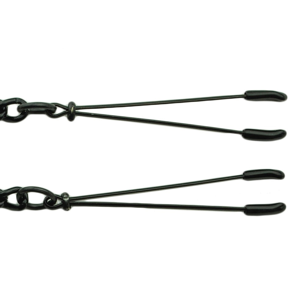 Black Tweezer Clamp W/ Link Chain