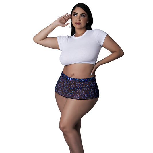 Hazy Dayz Butterfly Print Skirt – Queen Size