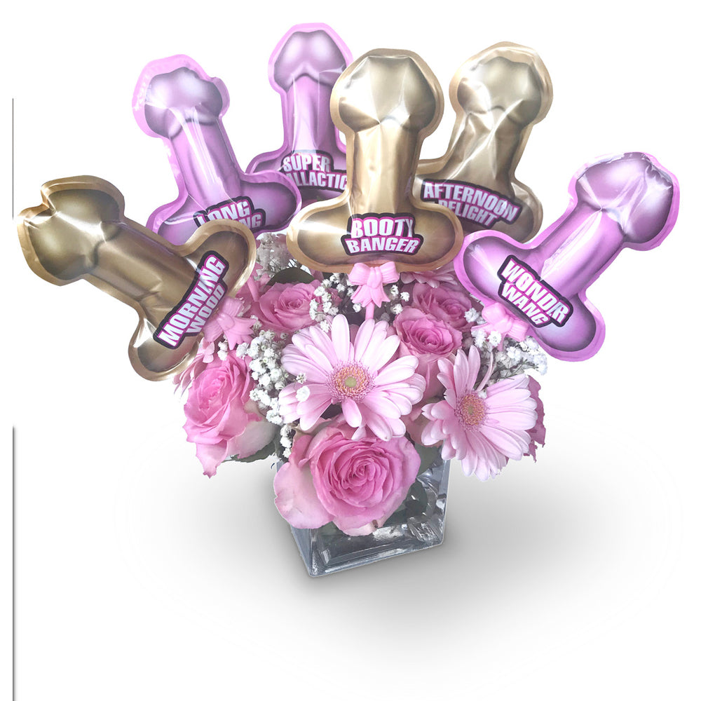 Glitterati Penis Pop Up Balloons 6 Pack - Novelty Party Decor