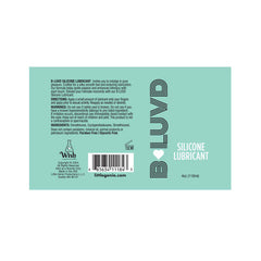 B-Luvd Silicone Lubricant 4 oz – Premium Long-Lasting Glide